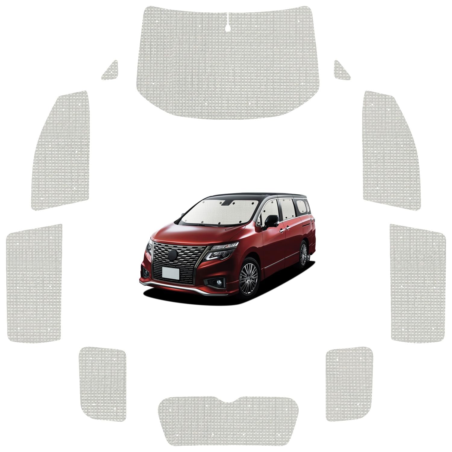 Amazon | 趣味職人 サンシェード クラフト シェード 車 エルグランド