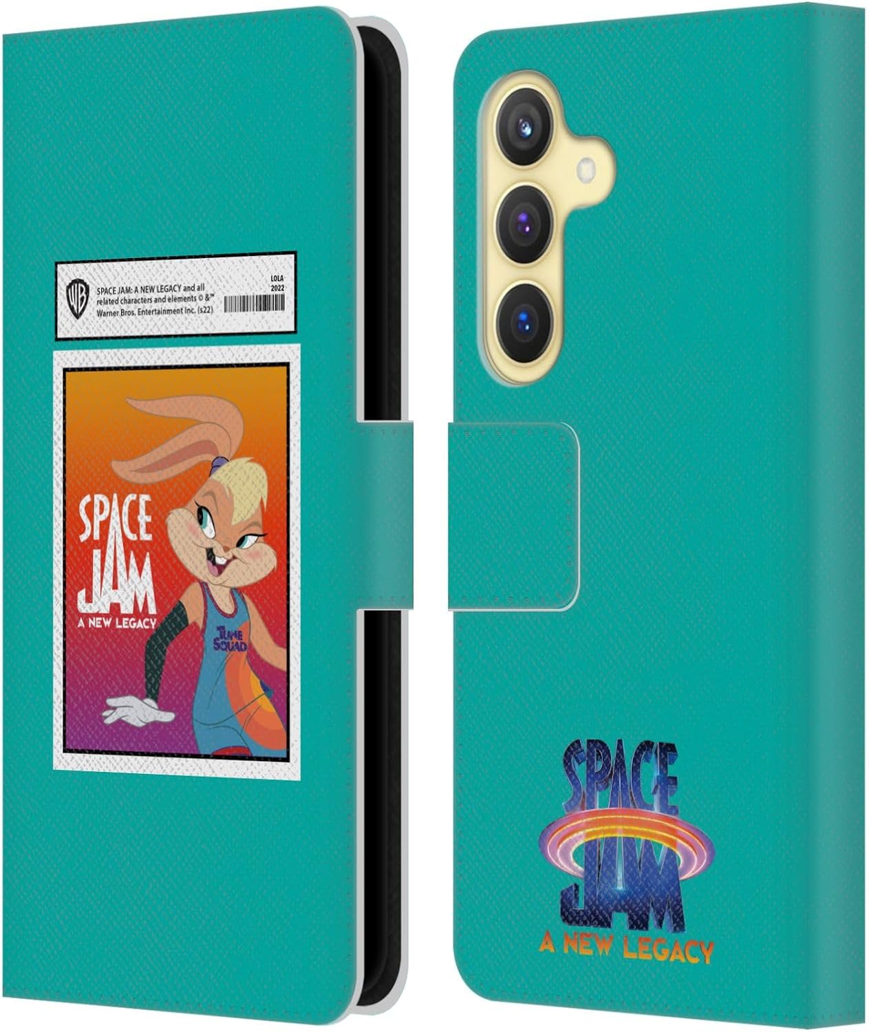 Head Case Designs Officially Licensed Space Jam: A New Legacy Poster Graphics Leather Wallet Case Compatible with Samsung Galaxy S24 5G