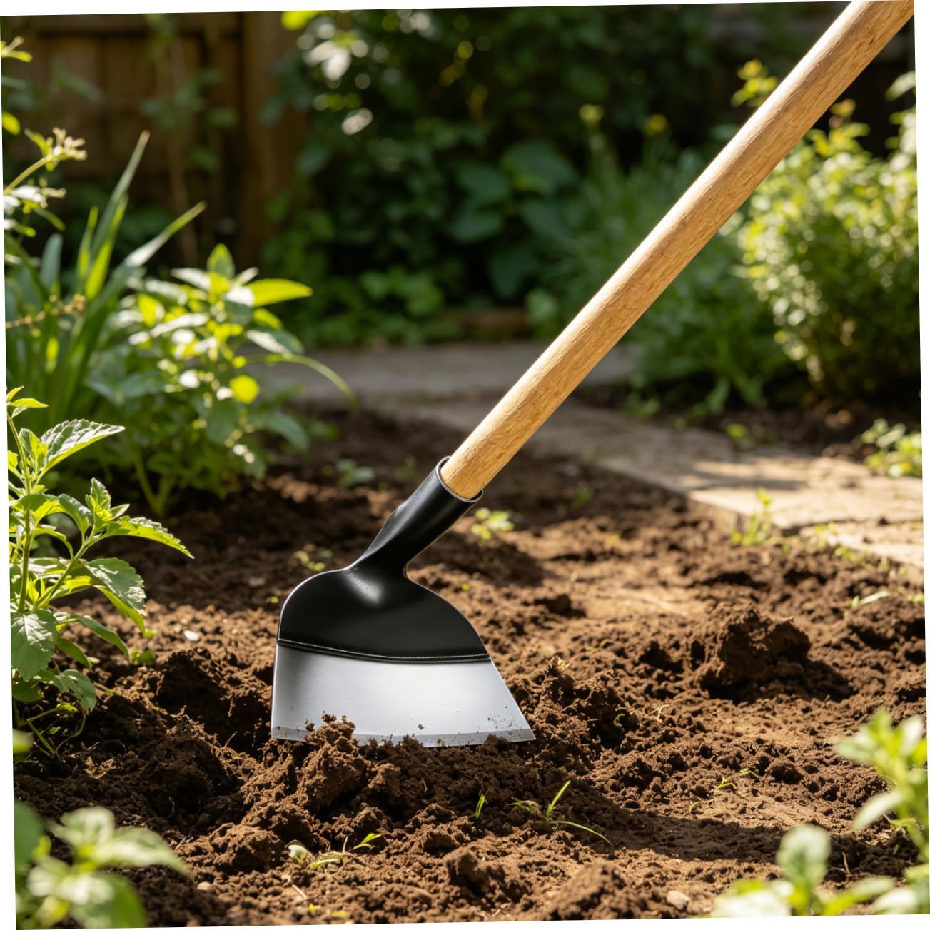 OSALADI Attrezzo da Giardino in Acciaio per Diserbo e Sarchiatura, Manuale da 23,5 Cm senza Manico, Strumento per Orto, Frutteto e Cura del Terreno