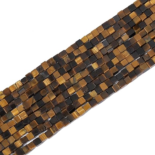 Vista 14 de Cuentas de piedra cuadrada de amatista natural de 0.156 x 0.157 pulgadas, 85 cuentas de piedras semipreciosas sueltas