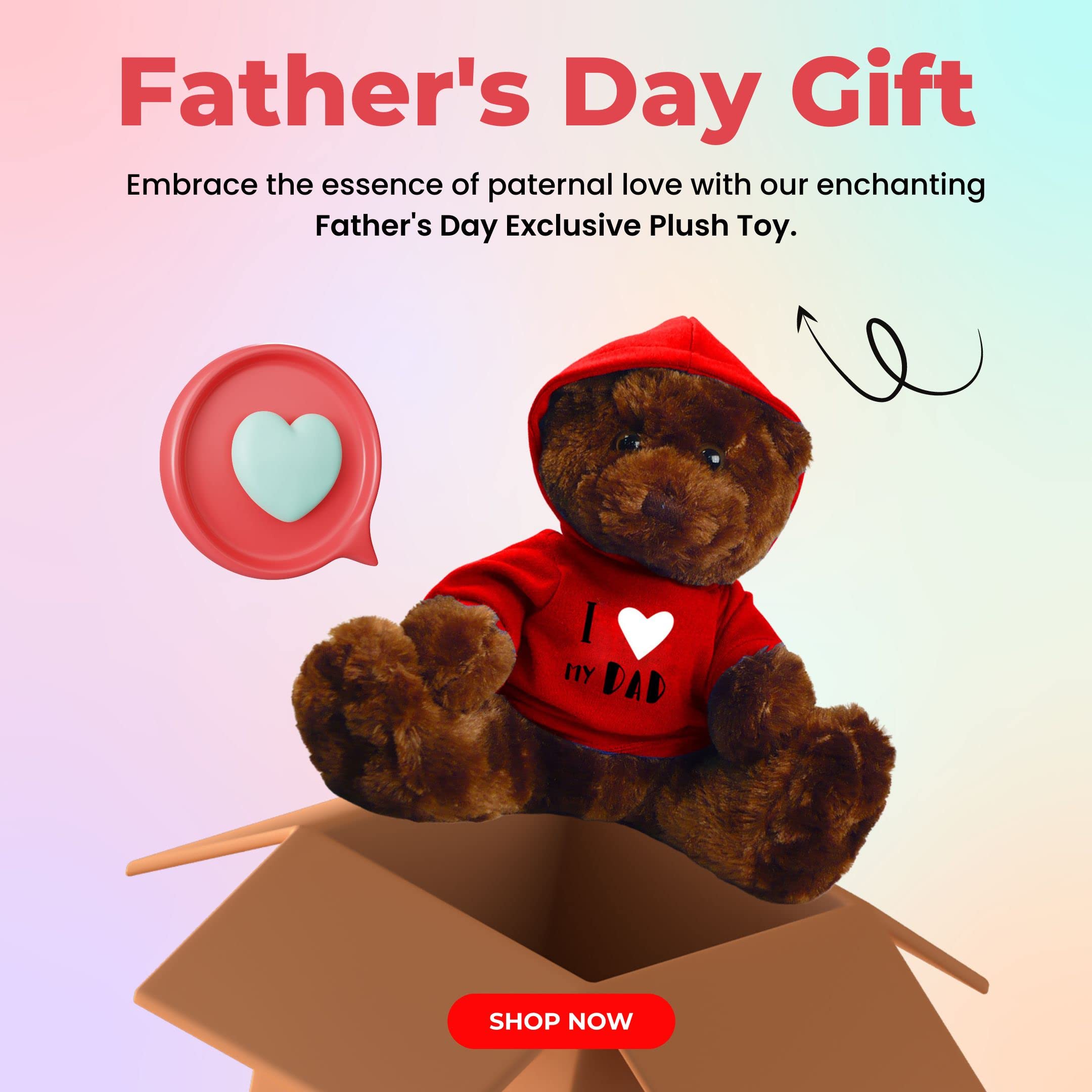 Amazon.com: Plushland Stuffed Teddy Bear Plush Bear Toy with -I