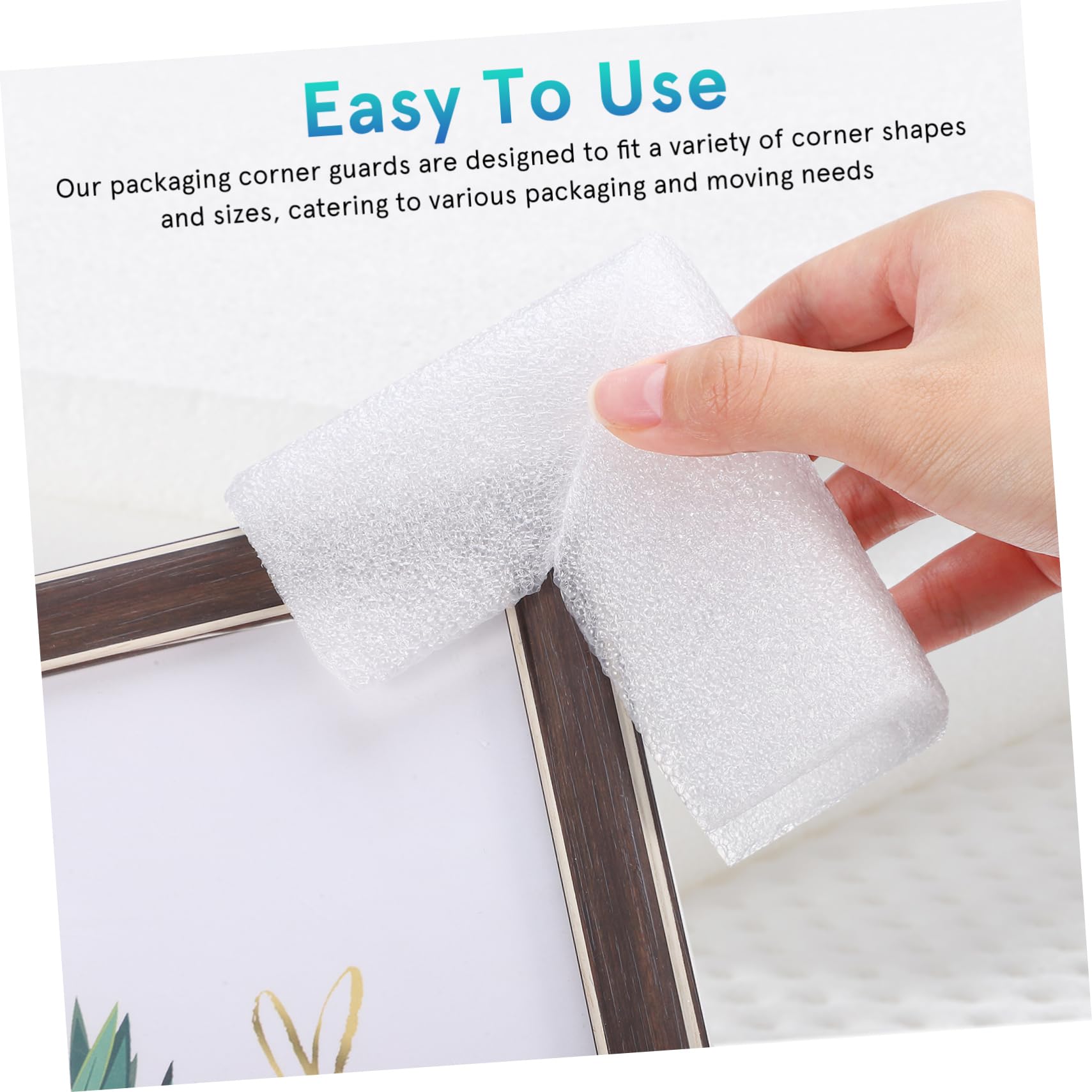 Gadpiparty Protector de Esquinas de Embalaje Epe Blanco, 24 Piezas, Diseño Liviano y Uso Versátil para Muebles y Electrónica en Mudanzas y Embalajes