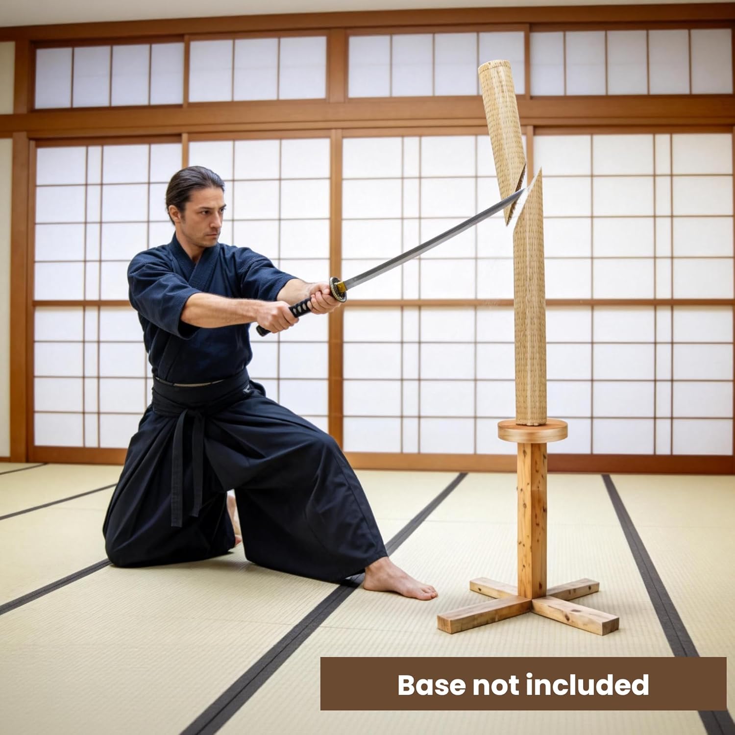 Tatami Mats for Sword Cutting, Tameshigiri Tatami Cutting Targets for Katana Practice, 71x34 Inch Straw Japanese Samurai Sword Test Cutting Mat, Martial Art Training Target for Kenjutsu Practice