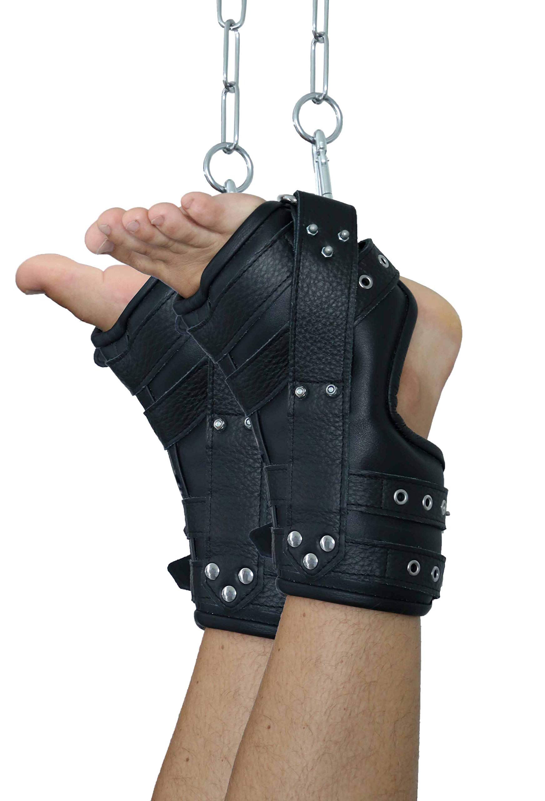 BDSM Leder Bondage Hängefesseln Fußfesseln Expert