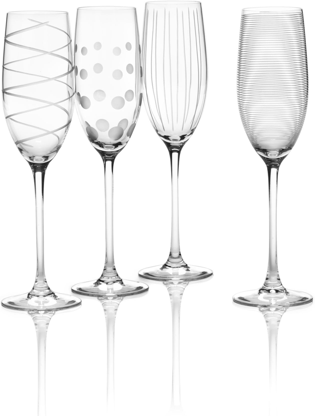 IKEA Svalka Champagne flute Glass, Set of 6 Champagne Glasses