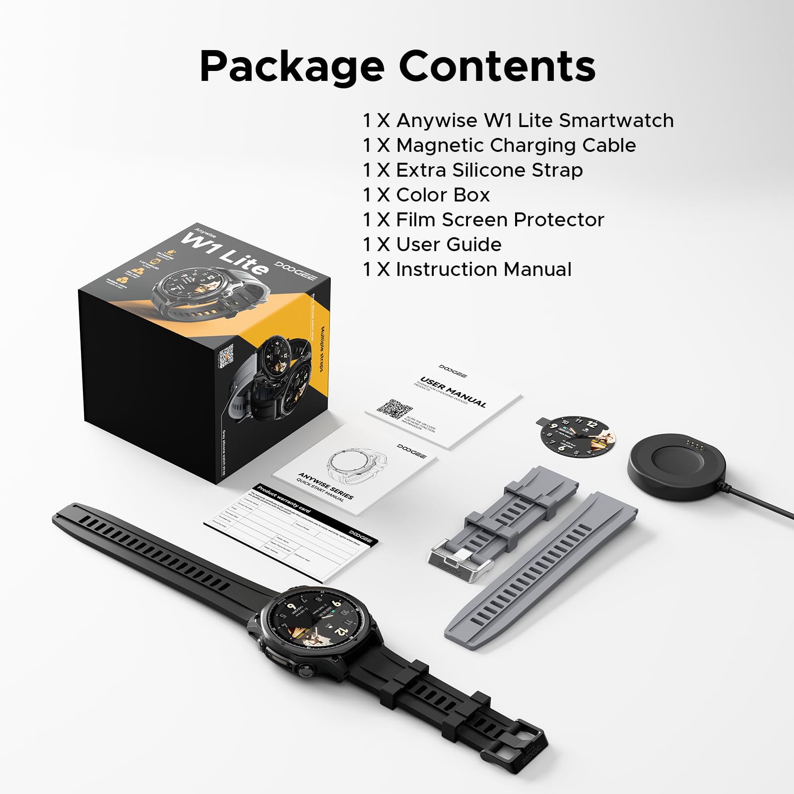Reloj Inteligente Hombre Mujer, Smartwatch 1,43" AMOLED, IP68 | Reloj deportivo con 178 modos, frecuencia cardiaca, SpO2 y sueño, batería 8-12 días, 5ATM, iOS/Android