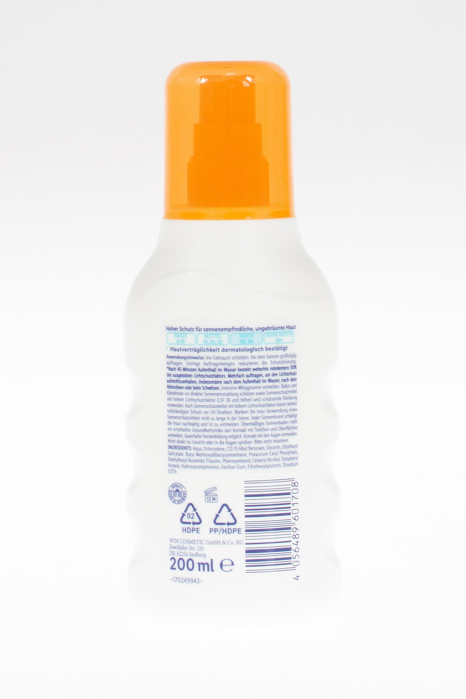 Cien Sun Sonnnenspray LSF 30 200ml Vegan Wasserfest Made in Germany (10)