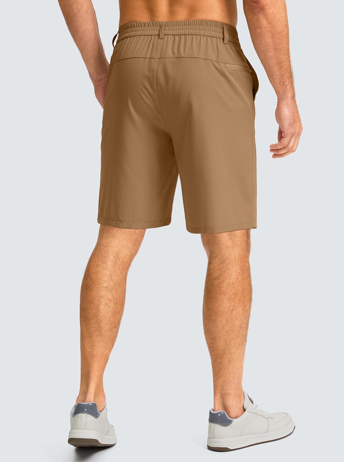 G Gradual Men's Casual Shorts 9" Lightweight Golf Shorts for Men Stretch with 3 Pockets Quick Dry Breathable Work Shorts(Dark Khaki,XL) - Image 2
