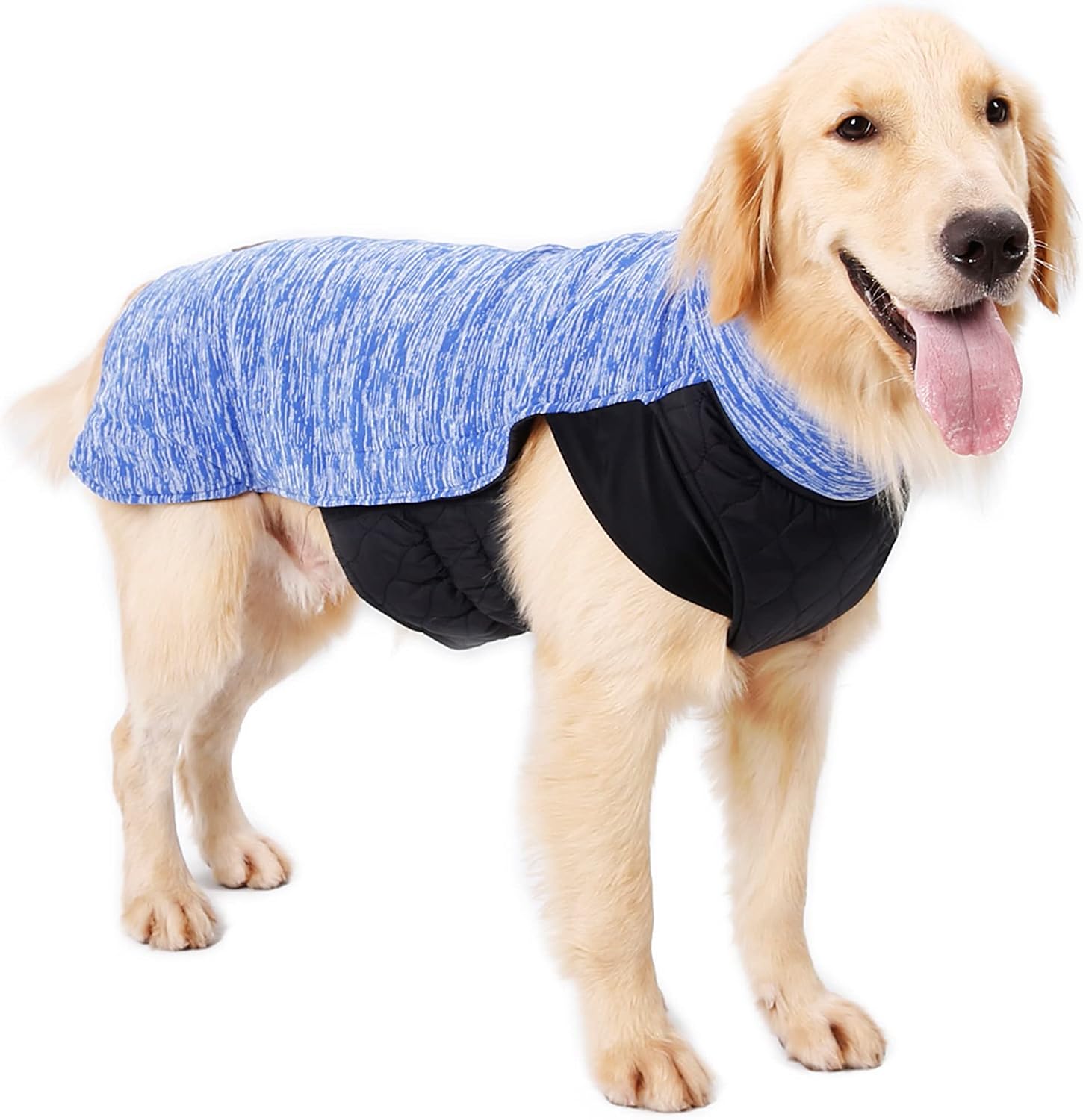 Pet Clothing Double-Sided Winter Dog Sweater High Collar Pet Warm Clothing L