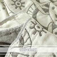 Vista 37 de Cobija para cama de estilo bohemio, 100 % algodón, ultra suave, edredón rústico, cobija de otoño, estampado floral, decoración de granja, cobija
