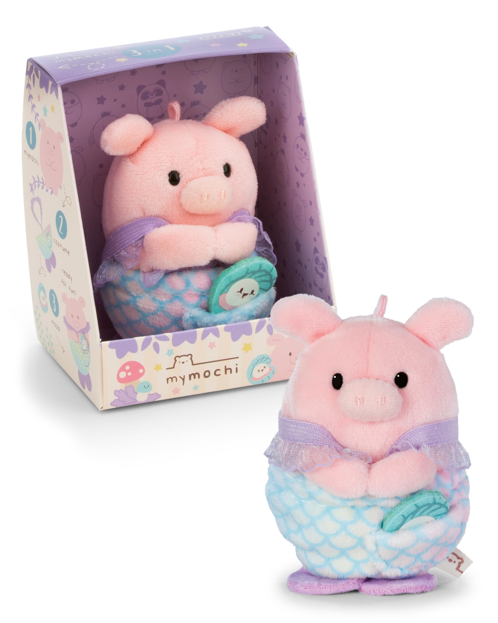 Nici Pink Onk Pig Plush With Mermaid Disguise