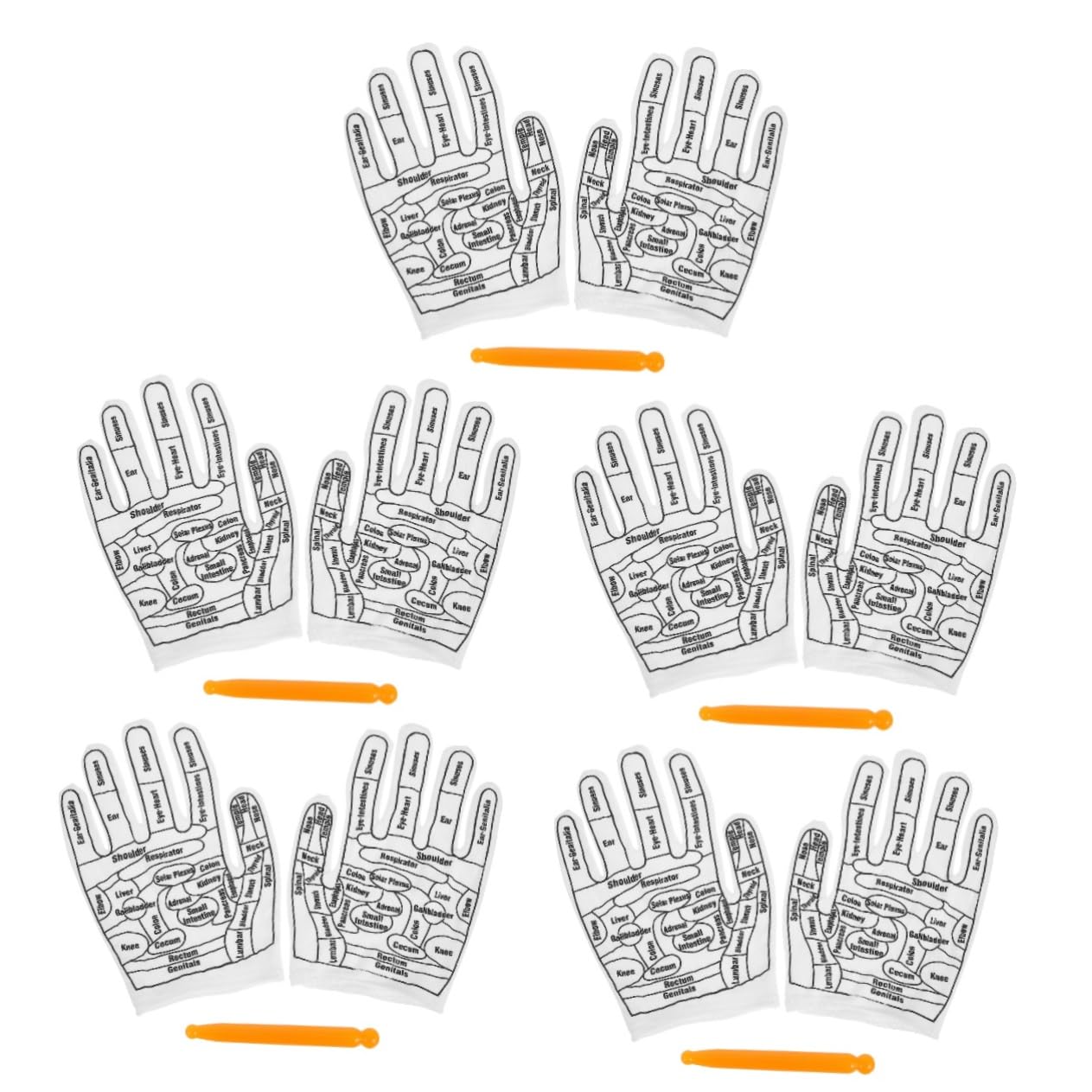 Healeved 5sätze Reflexzonen-massagehandschuhe Elastische Handmassager Für Akupressur Und Entspannung Für Fitness Gym Und Zuhause Hochwertige Atmungsaktive Materialien Für Komfort Und
