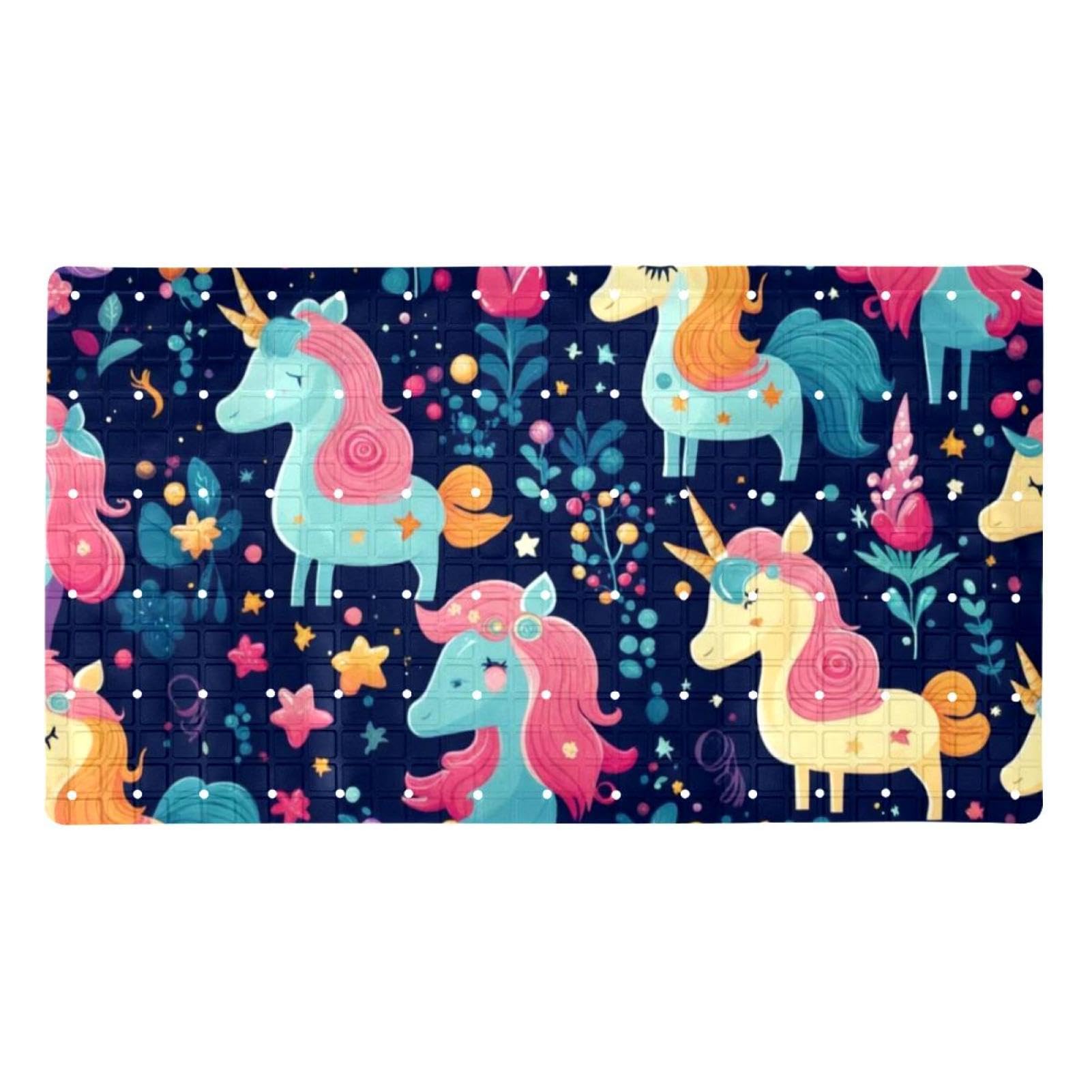 Alfombrilla de bano de unicornio para cuidar y proteger la seguridad de tu familia