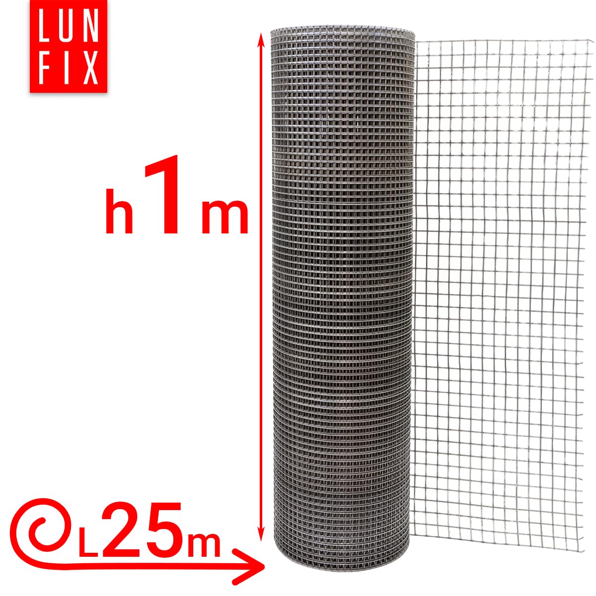 Drahtgitter feinmaschig 13x13 mm 1,4 mm 1x25 m 100x2500 cm Wühlmausgitter | Kaninchendraht Hasendraht Mäusegitter Volierendraht Rödeldraht Kaninchenzaun Metall Hasengitter Gitter