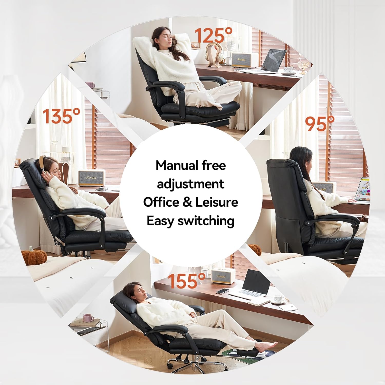 Detailed product dimensions and weight capacity for the EMIAH C029 Series Office Chair.
