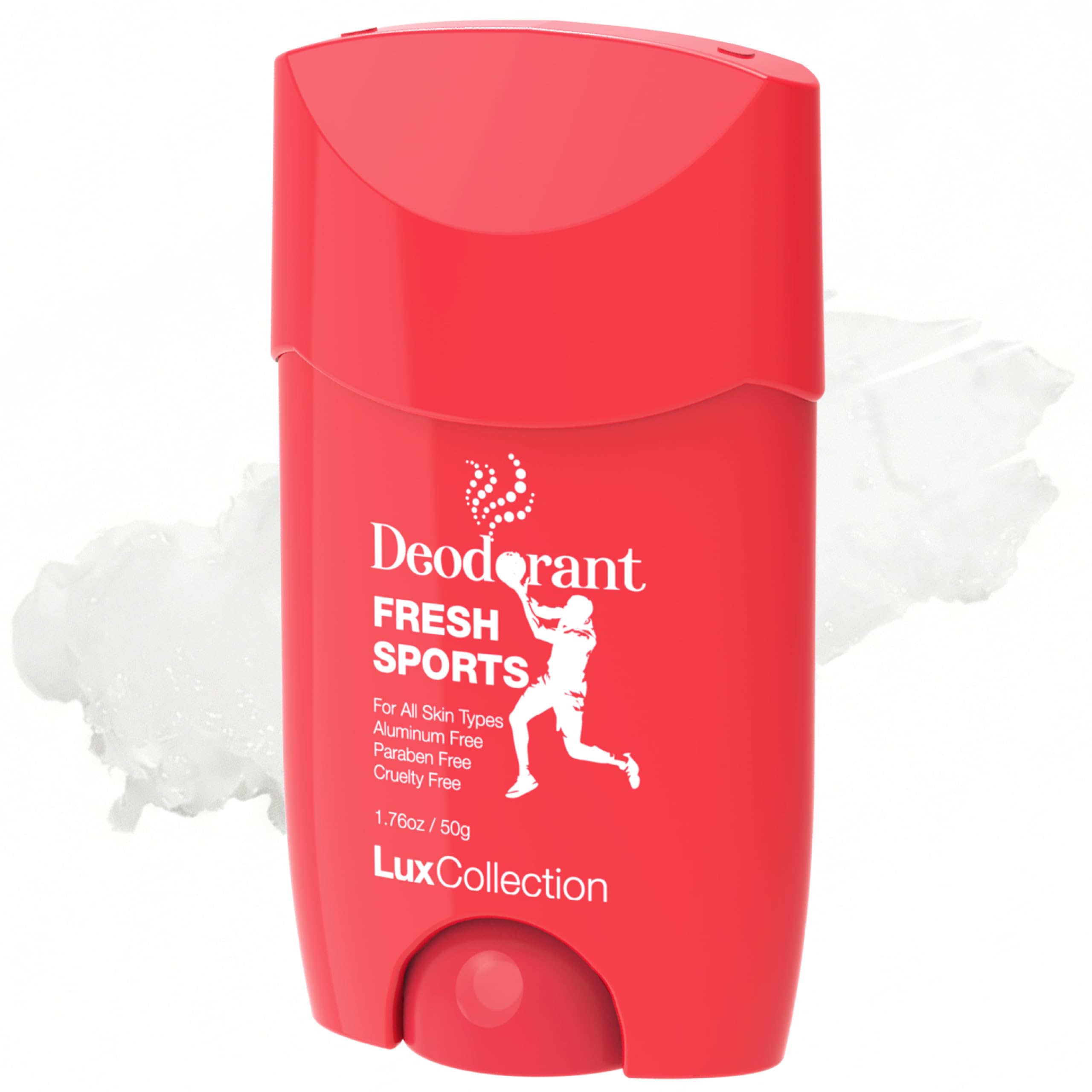 Lux Collection Deodorant for All Skin Types - Fresh Scent Aluminum Free Deodorant for Skin, Paraben Free & Cruelty Free (1.76oz, Fresh Sports)