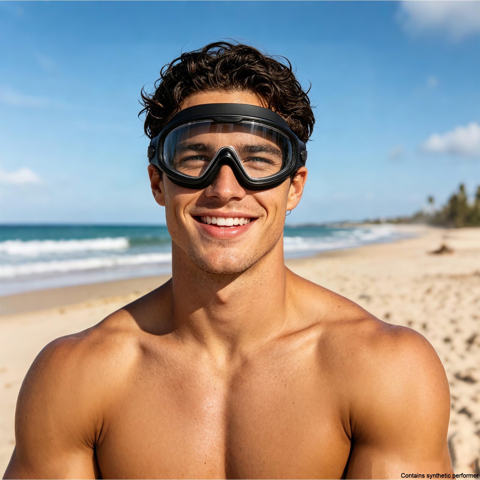 Gafas de natación, visión amplia, visión clara, gafas de natación para adultos, protección UV antivaho, sin fugas, gafas de piscina