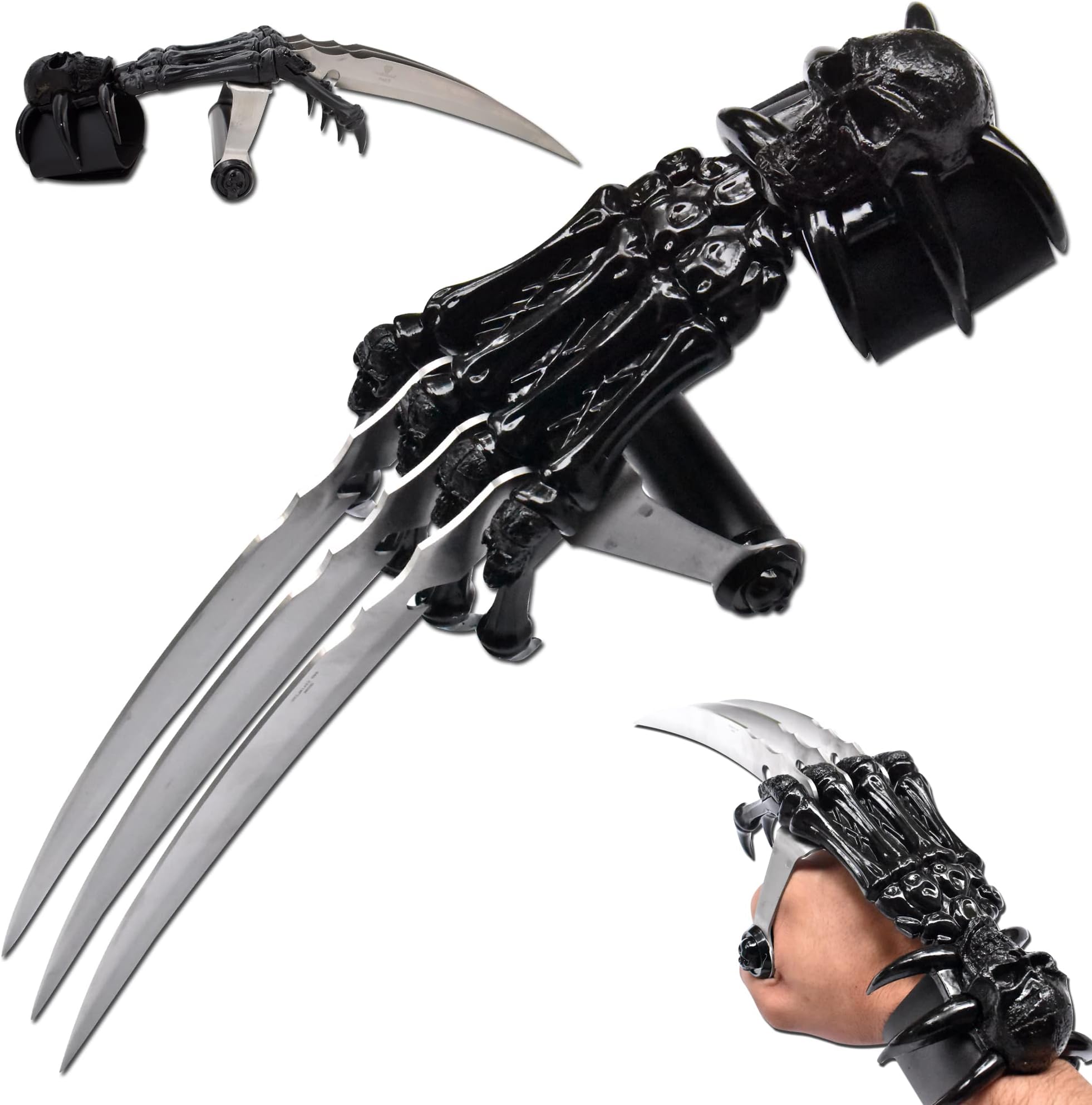 Snake Eye Tactical Skull & Bones Gauntlet Style Hand Claw(Limited Edition)