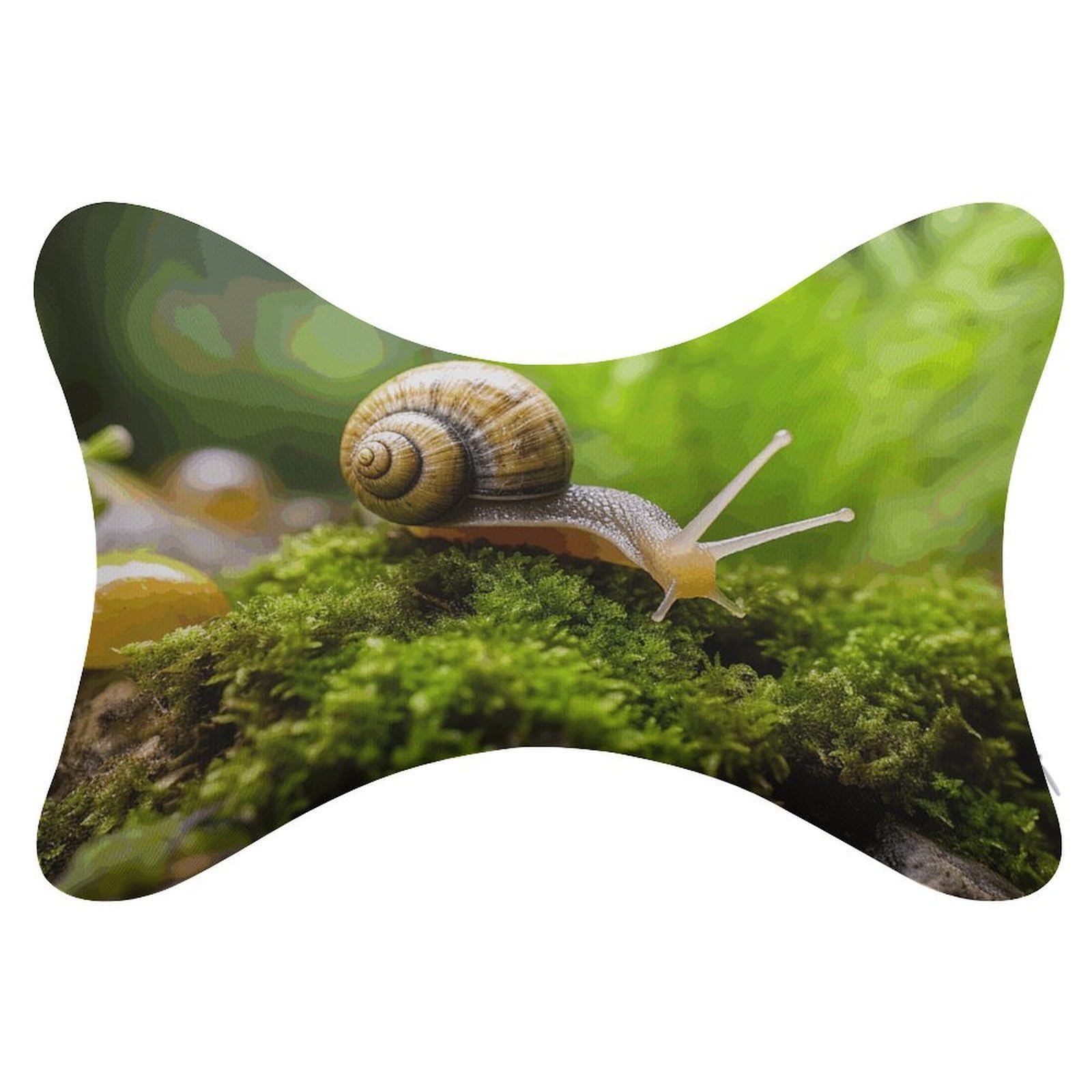Almohada de caracol para gatear, núcleo de almohada de espuma viscoelástica, cojín, proporciona apoyo para el cuello, almohadas de coche para viajes y oficinas en casa.