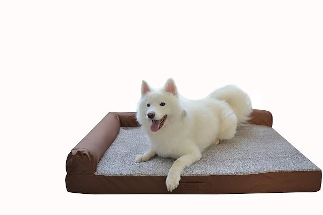 Foto 2 de 7 de RAIKOU Cama Ortopédica para Perros Grandes,Sofá para Perros,Cama para Mascotas,Cama para Perro de Espuma…