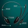 EPOS PC8 USB Stereo Headset for PC & Mac - Wired On-Ear Headphones with Noise-Canceling Mic, USB Plug, In-Line Volume & Mute Control, Ultra-Light Design, Perfect for Business, Calls & Remote Work