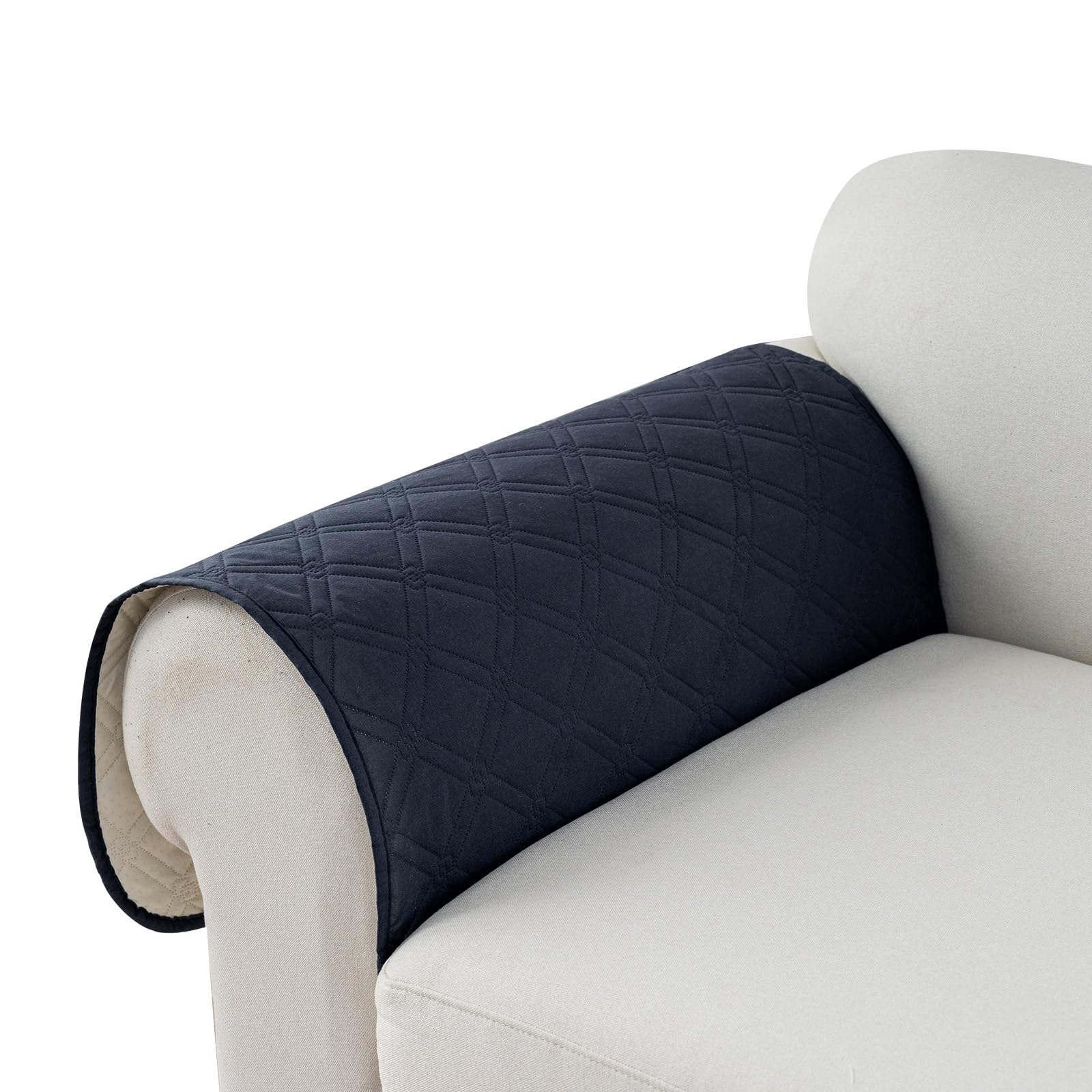 Genina Waterproof Sofa Arm Covers, Non-Slip Couch Arm Protectors for Pets