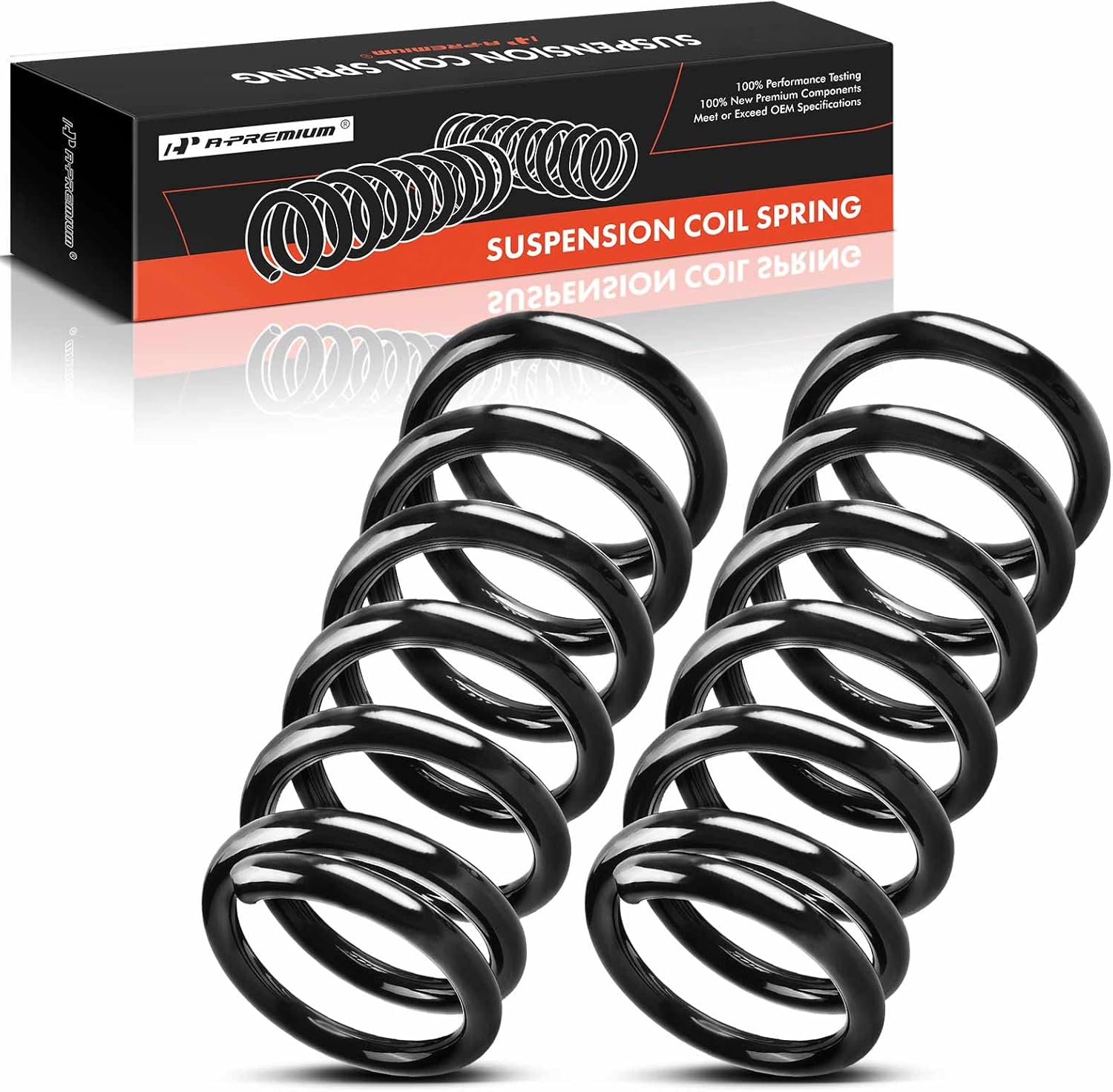 A-Premium 2Pcs Rear Left and Right Suspension Coil Spring Set Compatible with Nissan Altima 2002-2006, Maxima 2004-2008, Driver and Passenger Side, Replace# 550203Z100, 55020BJ012