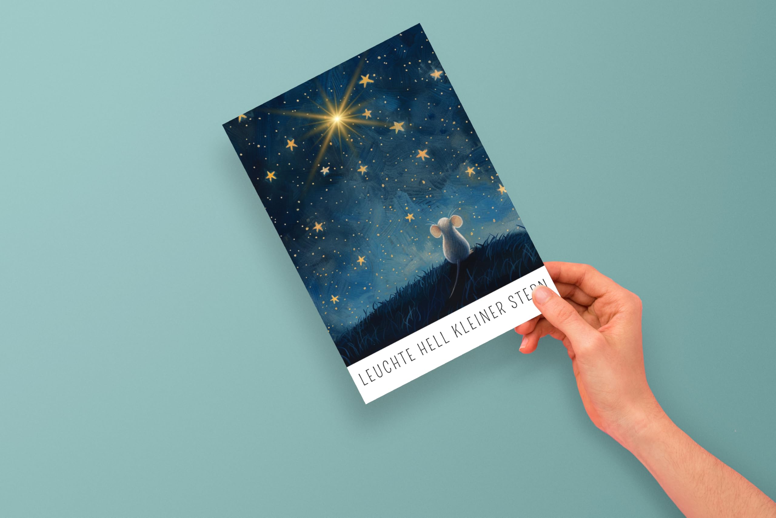 Sternenkind Trauerkarte Mit Umschlag - Trostkarte Für Fehlgeburt & Kindstod DIN A6