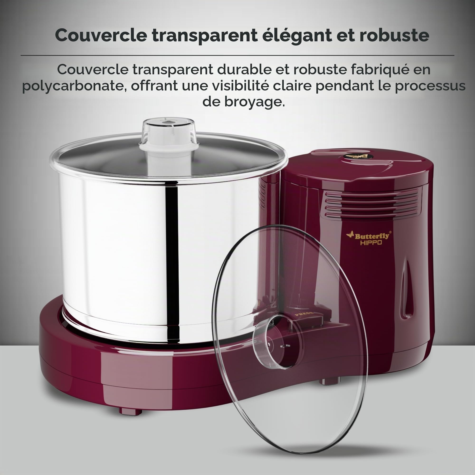 Butterfly Broyeur humide de table Cerise 2 l