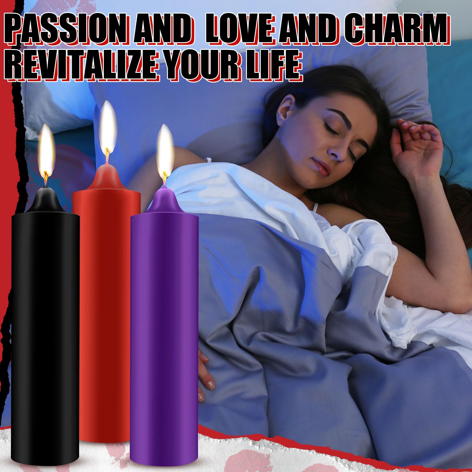 Tisancy 3 velas grandes de baja temperatura, velas románticas de bajo calor, velas románticas de cera para amantes de San Valentín, parejas, bodas, decoración del hogar