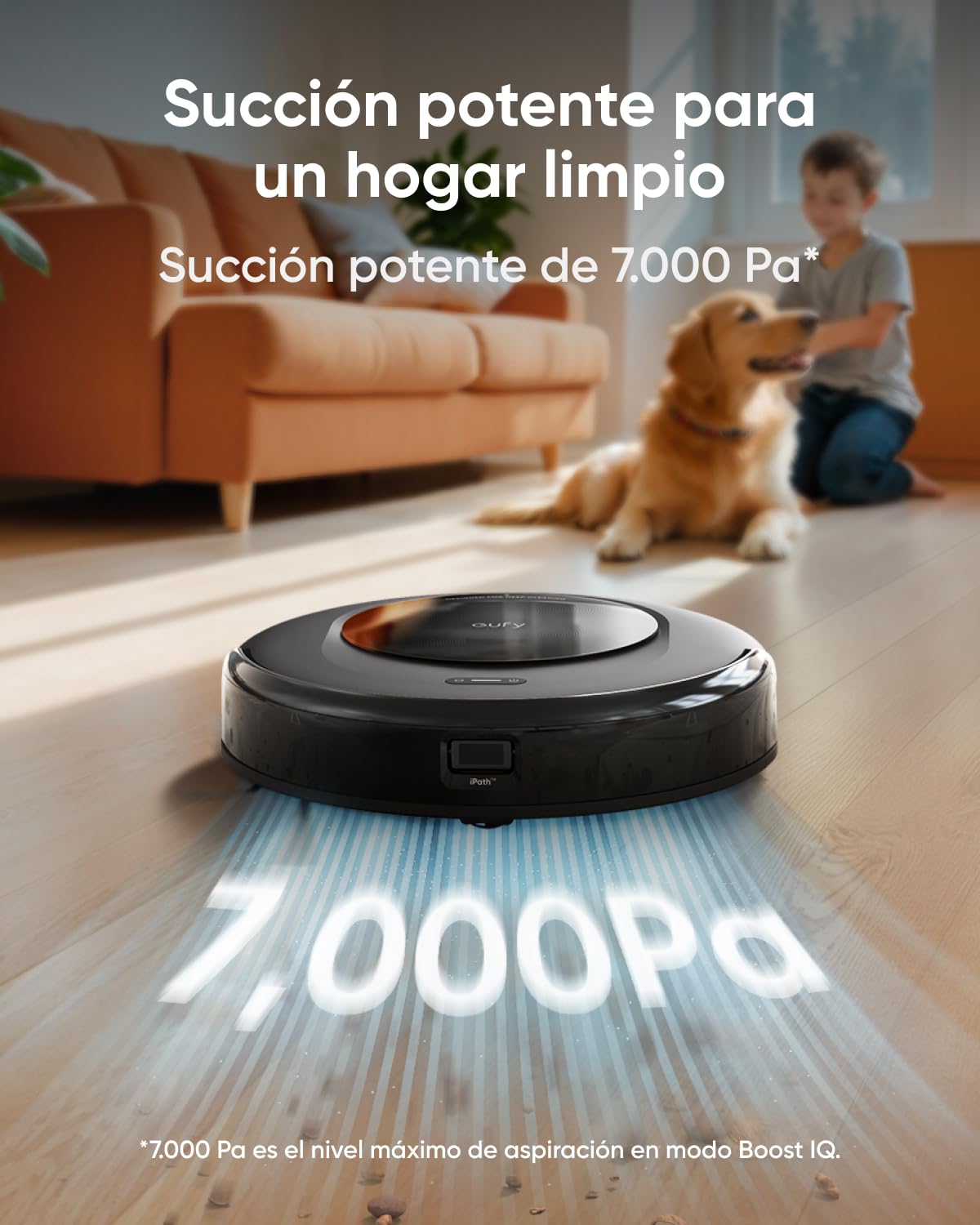 eufy C20 Omni Robot Aspirador y fregasuelos, Estación Todo en Uno | Vaciado automático, lavado y secado de mopa, limpieza manos libres, succión de 7.000 Pa