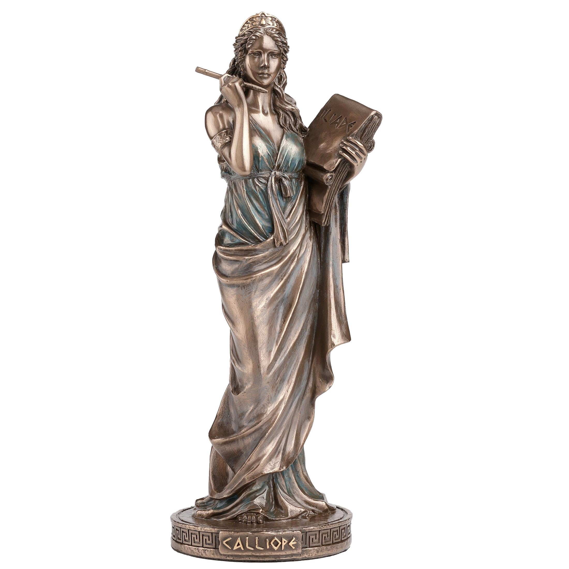 Veronese Design Bronze 9 Inch Calliope The Greek Muse Of Epics Cold Cast Resin Finish Sculpture