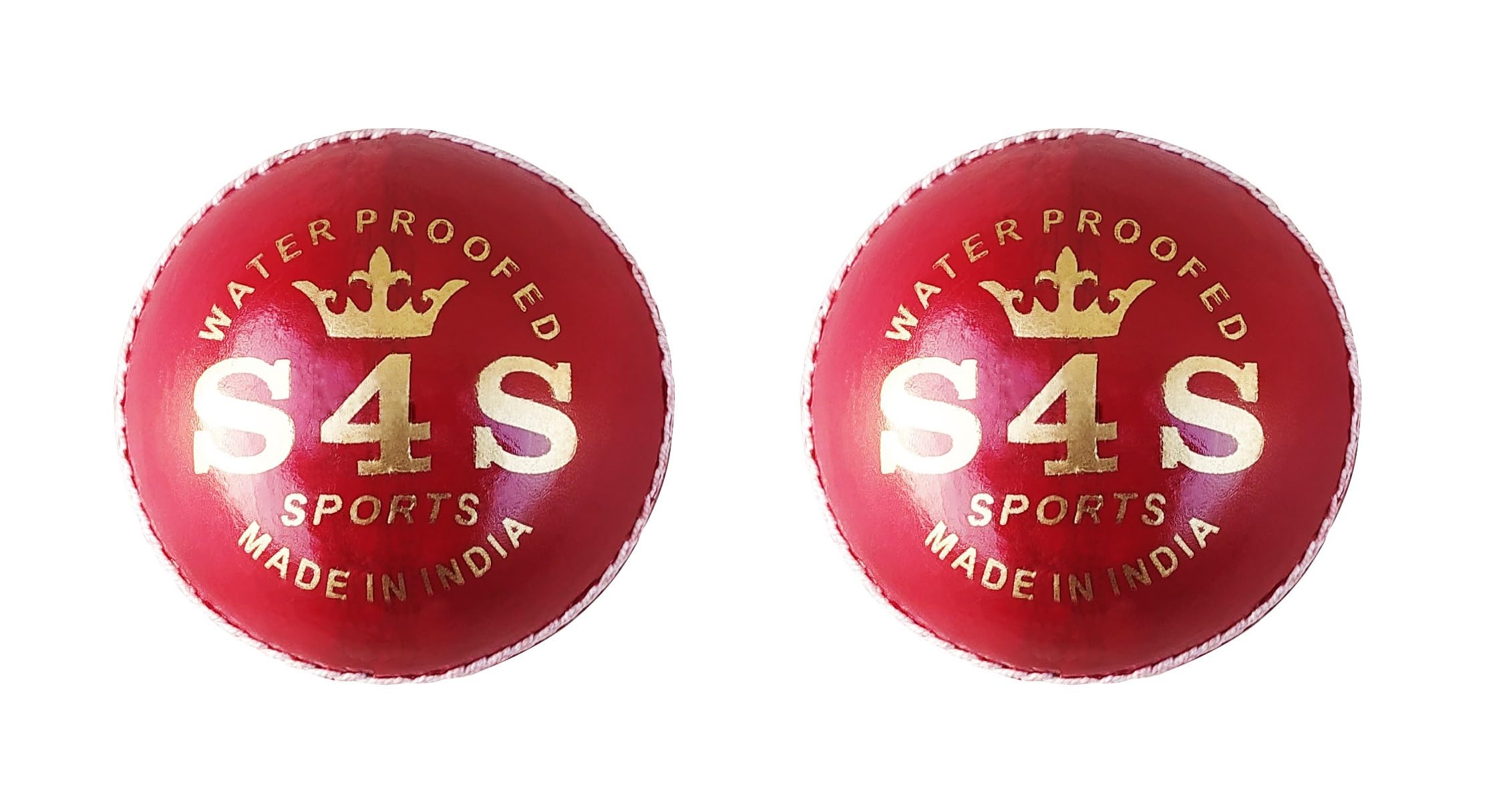 Leather Cricket Ball, Red, Standard Size, Best Suited Cricket Ball for Professional, Club and School, Matches, Water Proofed (Pack of 2) (B0C78BJB3C) Amazon Price History, Amazon Price Tracker