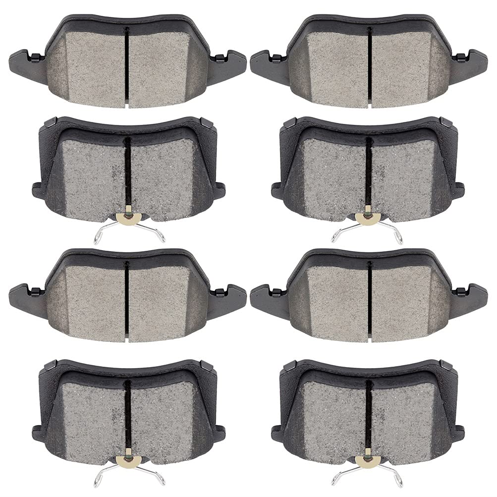 cciyu Professional Ceramic Brakes Pads Set fit For 10-12 For Audi A3,13-18 For VW For TYPE 1,16 For VW For Eos,11-14 For VW For Golf,05-18 For VW For Jetta