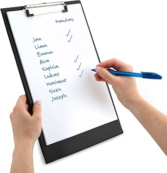 Rapesco VSTCB0B3 Standard Clipboard, A4+, Black