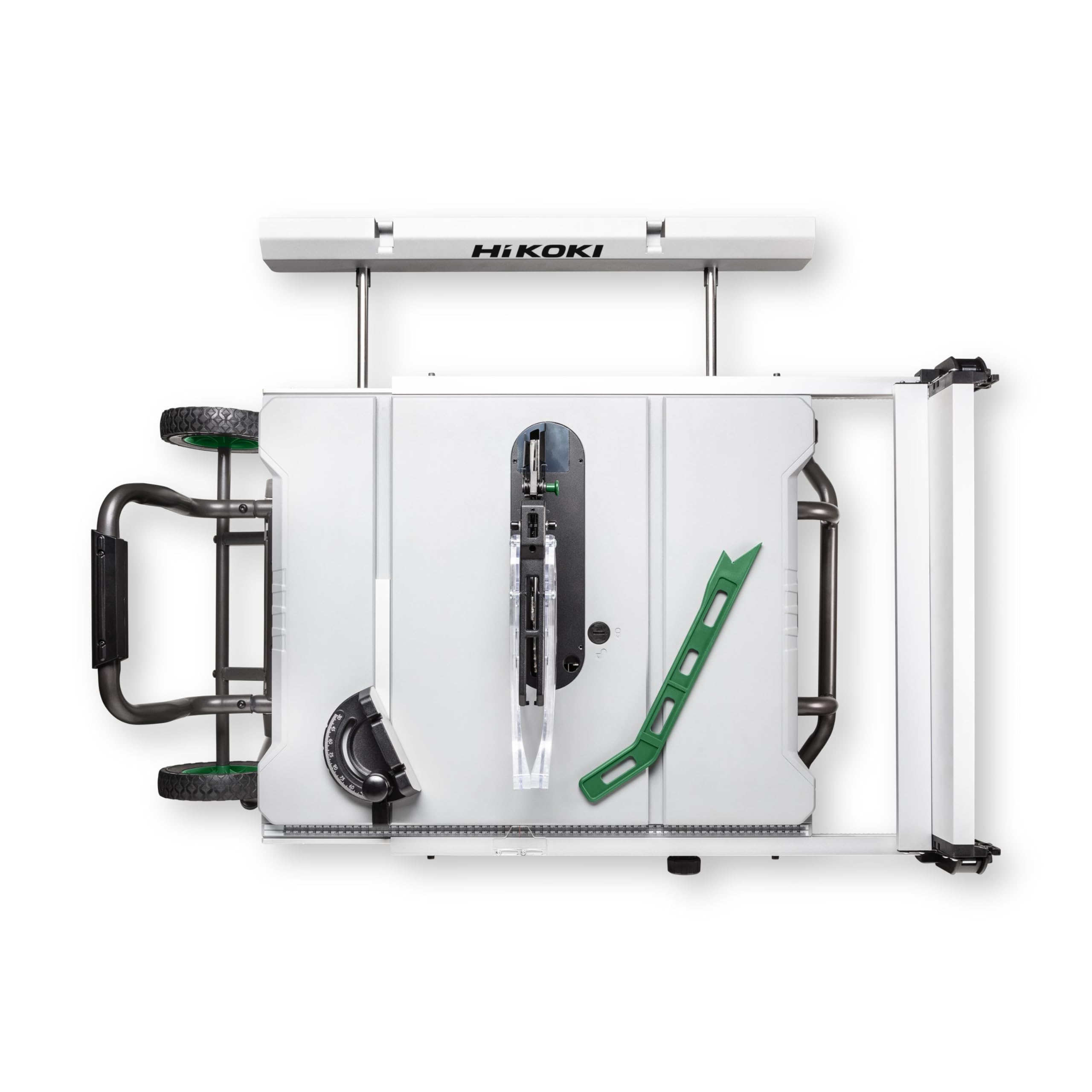 HiKOKI C10RJ Scie Circulaire de Table, 1500W, Lame 255mm, Frein Électrique | Hauteur de coupe 79mm à 90°, démarrage progressif, table extensible 880x709mm, guide parallèle et d'angle inclus