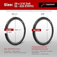 Fincci 29 Zoll MTB Kerékpárgumi 2db Kevlar Pannenschutz 52-622 Fekete 2