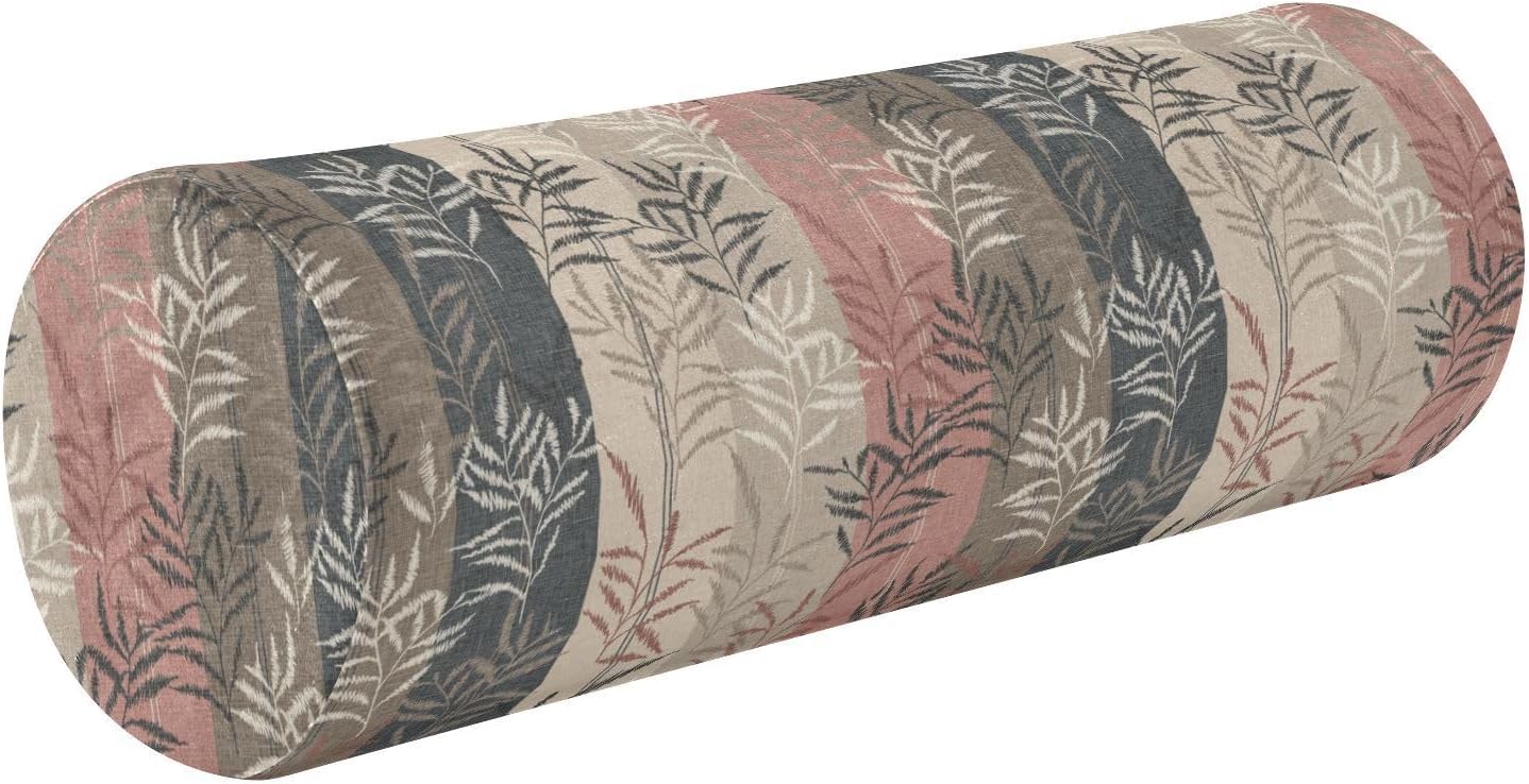 Bladeren Strepen Bolster Kussen Lange Cilinder Hals Roll Kussen