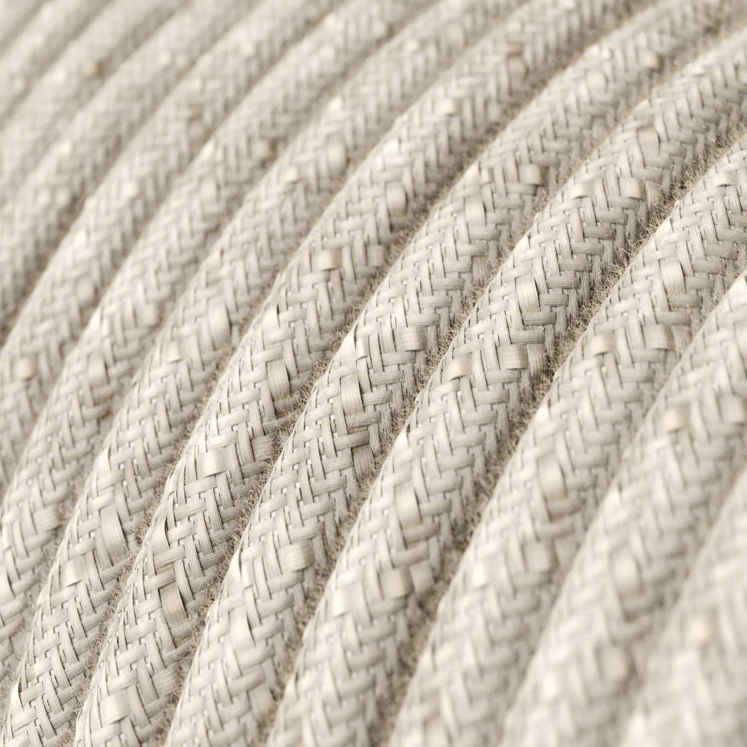 creative cables - Pendelleuchte mit Mehrfachaufhängung mit 2 Ausgängen, komplett mit Textilkabel und Metall-Zubehör - DIY-KIT, Ohne Glühbirne, Bronze satiniert