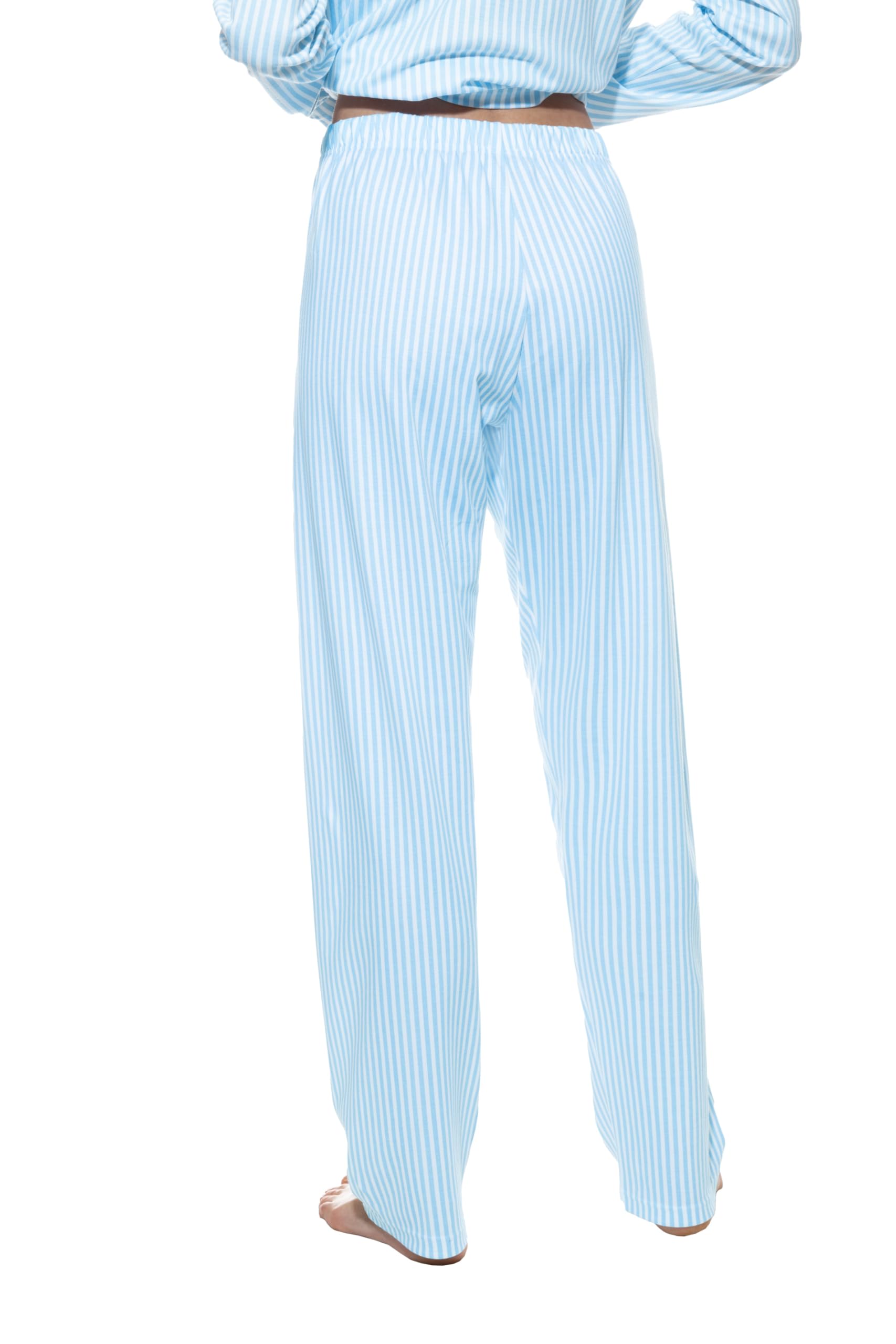 Mey Damen Pyjama Hose - Lange Homewear Hose gestreift aus 100% Bio-Baumwolle - GOTS Zertifiziert - Serie Sleepsation - 17203