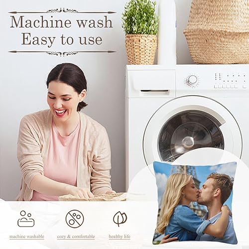 Miniatura 7 de Funda de almohada personalizada con imagen, funda de almohada personalizada con imagen de texto, regalos personalizados para parejas, fundas de