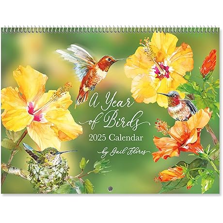 2025 A Year of Birds Wall Calendar