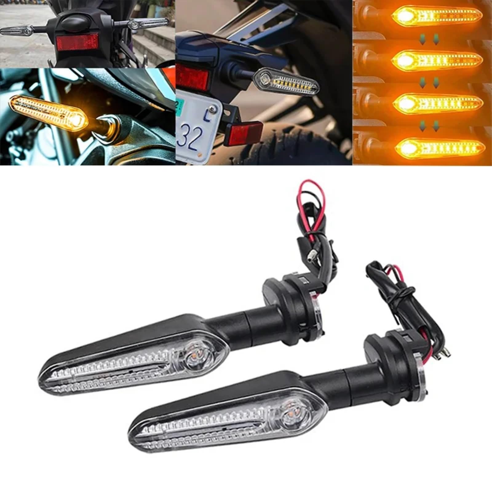 Per FZ-03 Per MT-03 Per MT-10 Per XSR 700 Per XSR 900 2016-2023 Per YZF-R15 2008-2023 Anteriori O Posteriori Indicatore Di Luce Dell'acqua Che Scorre