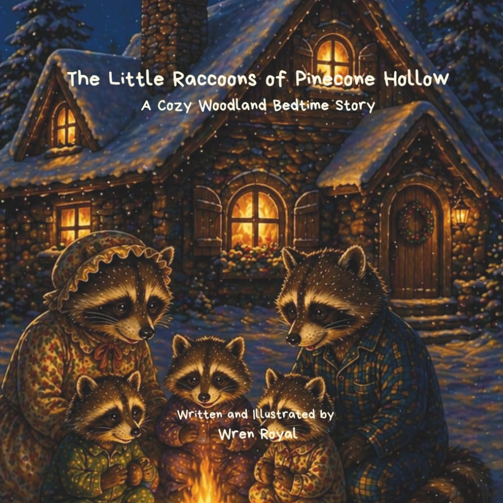 The Little Raccoons of Pinecone Hollow: A Cozy Woodland Bedtime Story