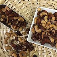 Vista 3 de Germack Pistachio Company, Fancy Deluxe Mezcla de frutos secos, almendras anacardos, nueces pecanas, avellanas, tostadas y saladas (36 onzas)