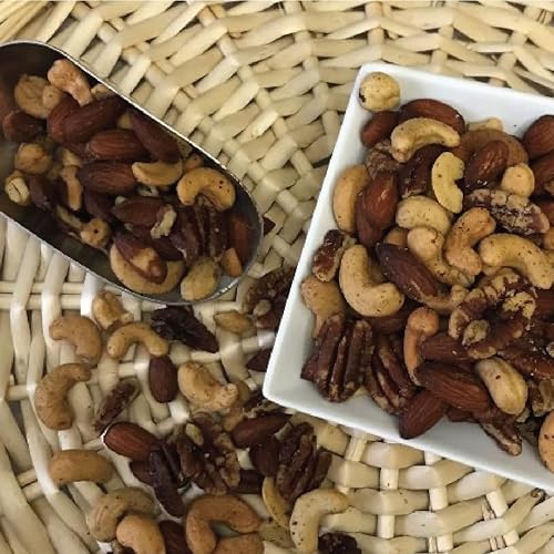 Miniatura 3 de Germack Pistachio Company, Fancy Deluxe Mezcla de frutos secos, almendras anacardos, nueces pecanas, avellanas, tostadas y saladas (36 onzas)