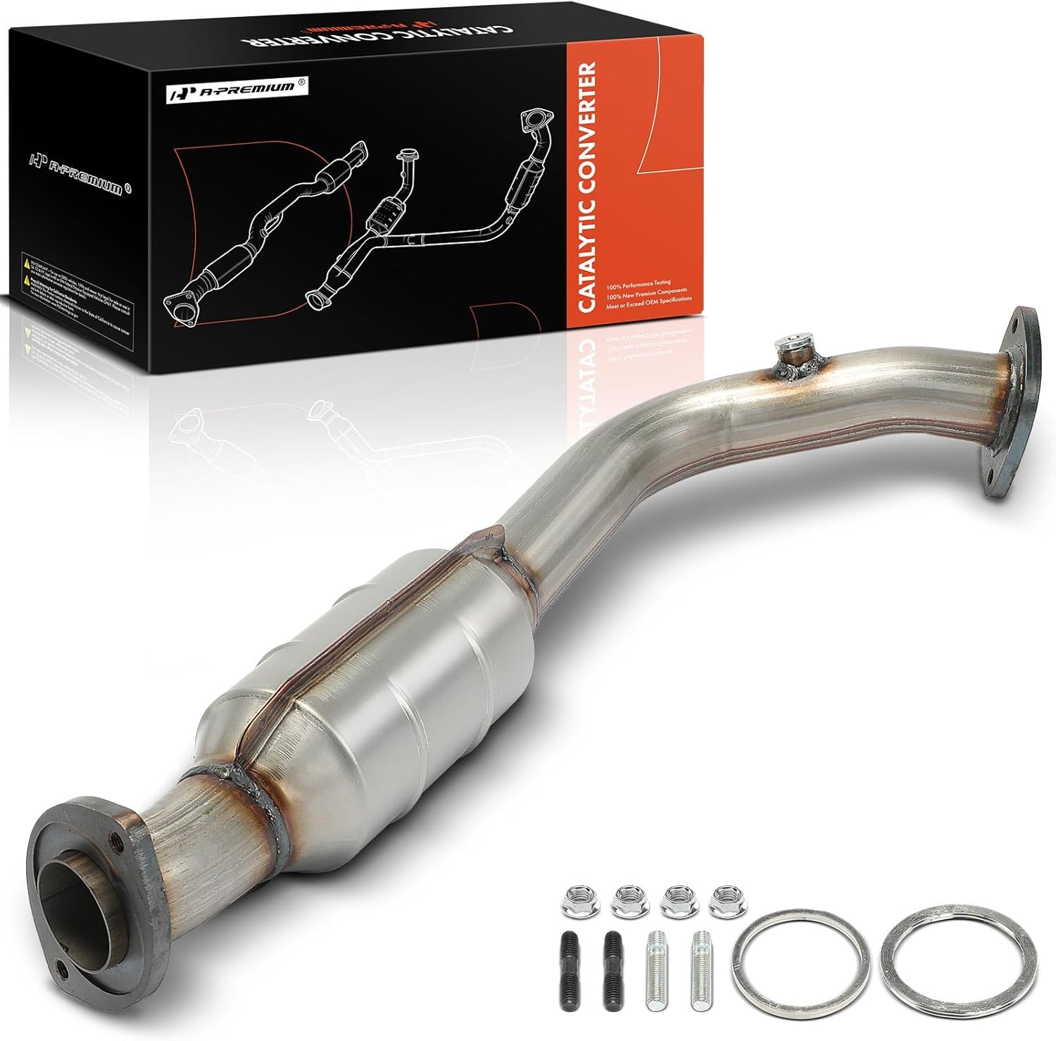 A-Premium Rear Catalytic Converter Kit Direct-Fit Compatible with Toyota RAV4 2013 2014 2015 2016 2017 2018, 2.5L, E.P.A. Compliant