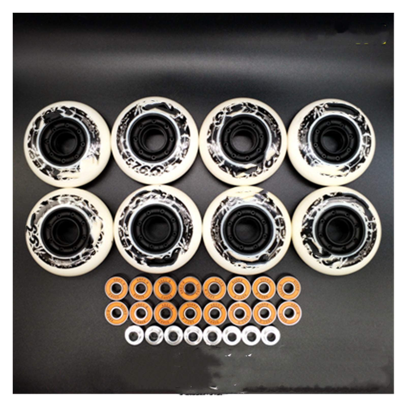 Inline Skate RäDer Set, Stunt Scooter Rollen Roller-Rad-Skate Rollen 80mm 85A Inline-Rad