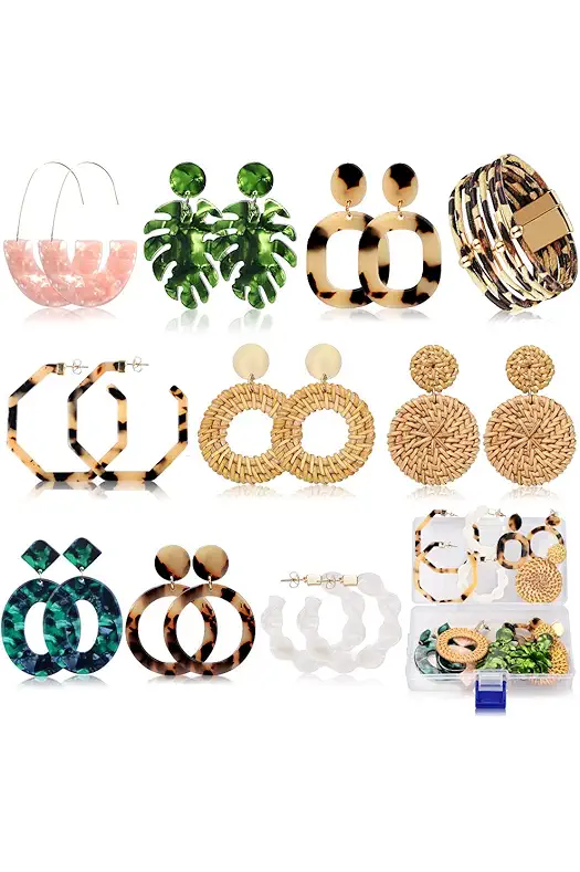 FIFATA Earrings Set for Women Girls Hypoallergenic S925...