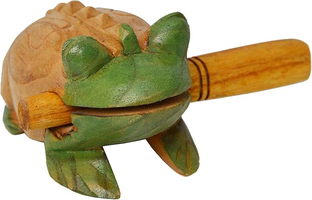 A-Star BDJ009 Guiro Scraper - Wooden Frog